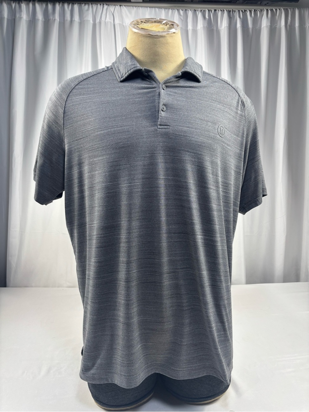 Hurley Gray Performance Stretch Athletic Polo Shirt XL